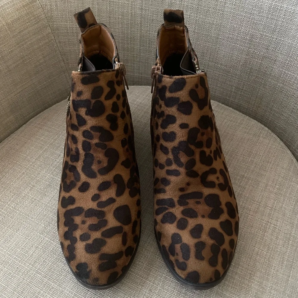 Mata Leopard Print Ankle Boot